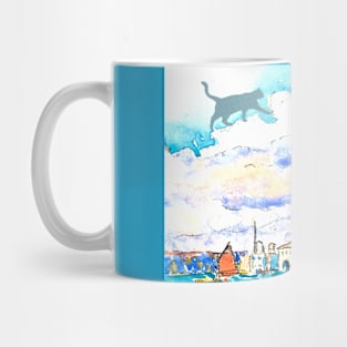 City Cat Walks the City Mug